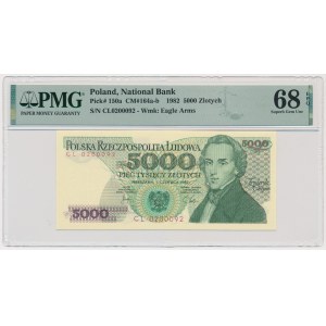 5.000 złotych 1982 - CL - PMG 68 EPQ