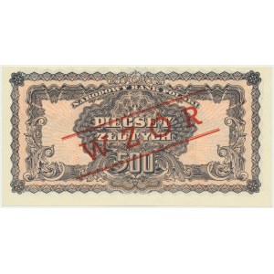 500 złotych 1944 ...owe - WZÓR - Ax 000000 - RZADKI