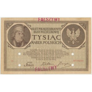 1.000 marek 1919 - IA - Fałszerstwo z epoki -