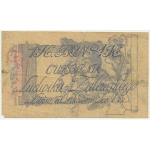 Lwów, Cukiernia Ludwika Zalewskiego, 1 korona (1918)