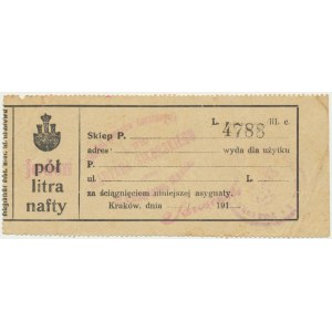 Kraków, bon na pół litra nafty