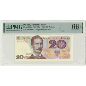 20 złotych 1982 - R - PMG 66 EPQ