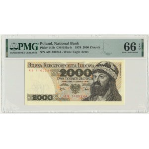 2.000 złotych 1979 - AB - PMG 66 EPQ