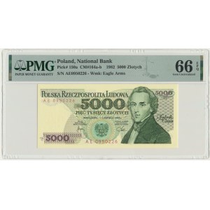 5.000 złotych 1982 - AE - PMG 66 EPQ