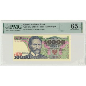 10.000 złotych 1987 - K - PMG 65 EPQ