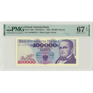 100.000 złotych 1993 - AD - PMG 67 EPQ