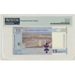 19 złotych 2019 - 100-lecie powstania PWPW - PMG 67 EPQ