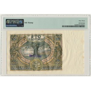 100 złotych 1932 - Ser.AS. - PMG 63