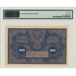 100 marek 1919 - I Serja T - PMG 63 EPQ - rzadszy wariant