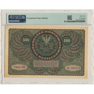 500 marek 1919 - I Serja BH - PMG 64 EPQ
