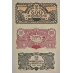 Zestaw, 2-500 złotych 1944 (5 szt.)