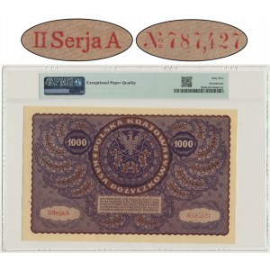 1.000 marek 1919 - II Serja A - PMG 65 EPQ