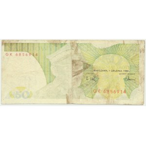 50 złotych 1988 - GK - destrukt -