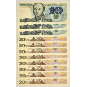 Zestaw, 10-20 złotych 1982 (11 szt.)
