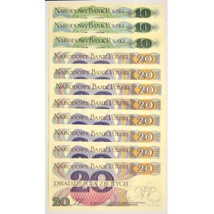 Zestaw, 10-20 złotych 1982 (11 szt.)