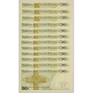 Zestaw, 50 złotych 1982-88 (12 szt.)