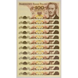 Zestaw, 100 złotych 1976-1986 (12 szt.)