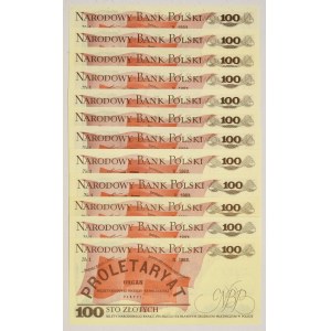 Zestaw, 100 złotych 1976-1986 (12 szt.)