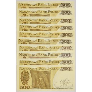 Zestaw, 500 złotych 1982 (10 szt.)