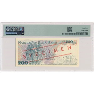 200 złotych 1976 - WZÓR - A 0000000 - No.0829 - PMG 64