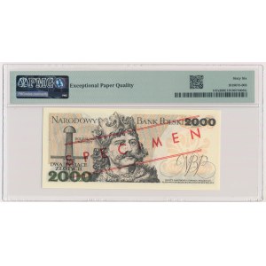 2.000 złotych 1979 - WZÓR - S 0000000 - No.2362 - PMG 66 EPQ