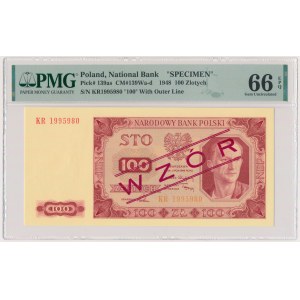 100 złotych 1948 - WZÓR - KR - PMG 66 EPQ