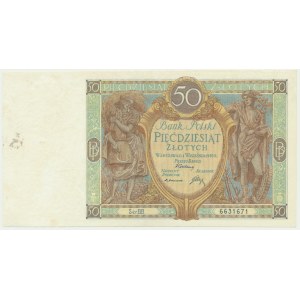 50 złotych 1929 - Ser.B.B. -