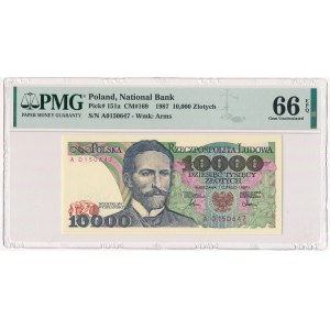 10.000 złotych 1987 - A - PMG 66 EPQ