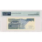 100.000 złotych 1990 - AN - PMG 66 EPQ - niski numer seryjny
