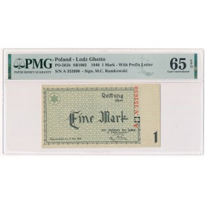 1 Mark 1940 - A - 6 digit series - PMG 65 EPQ