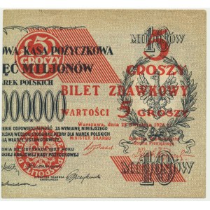 5 groszy 1924 - prawa połowa -