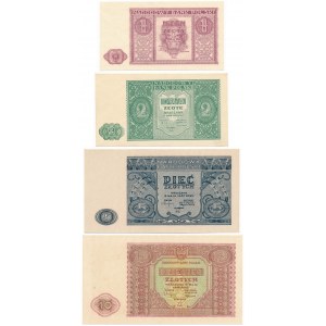 Zestaw, 1-10 złotych 1946 (4 szt.)