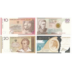 Zestaw, 10-20 złotych 2008-11 (4 szt.)