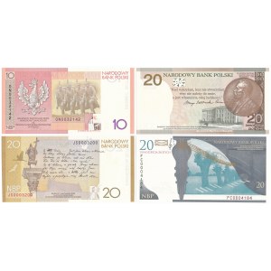 Zestaw, 10-20 złotych 2008-11 (4 szt.)