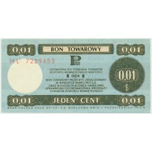 Pewex, 1 cent 1979 - HL - mały -