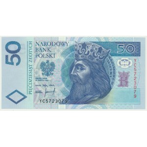 50 złotych 1994 - YC - seria zastępcza