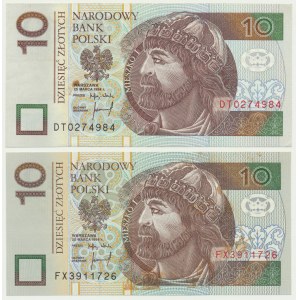 Zestaw, 10 złotych 1994 - DT i FX - (2 szt.)