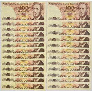 Zestaw, 100 złotych 1988 (25 szt.)