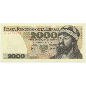 2.000 złotych 1977 - H - RZADKIE