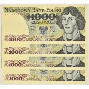 Zestaw, 1.000 złotych 1975-79 (4 szt.)