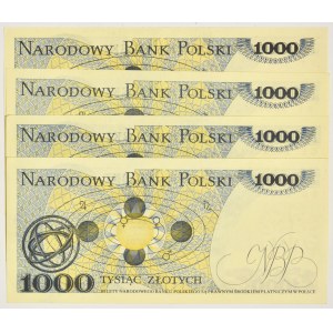 Zestaw, 1.000 złotych 1975-79 (4 szt.)