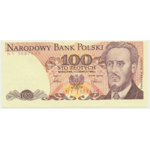 100 złotych 1986 - NY - destrukt