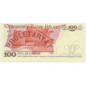 100 złotych 1986 - NY - destrukt
