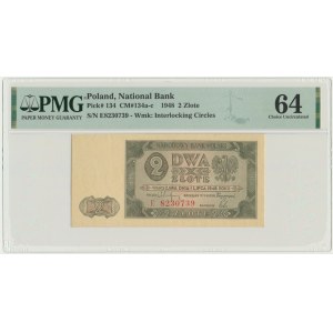 2 złote 1948 - E - PMG 64