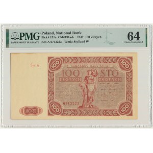 100 złotych 1947 - A - pierwsza seria