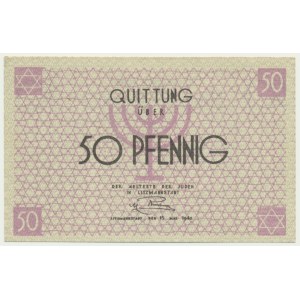 50 Pfennig 1940 - red numerator -