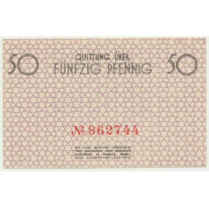 50 Pfennig 1940 - red numerator -