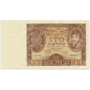 100 złotych 1932 - Ser. AE. - bez dodatkowych znw. -