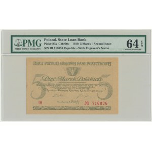 5 marek 1919 - IH - PMG 64 EPQ