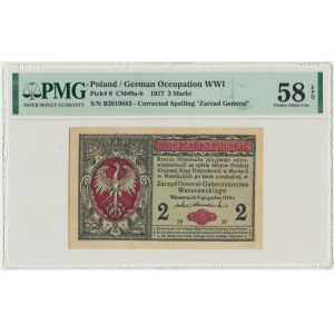 2 marki 1916 - Generał - B - PMG 58 EPQ